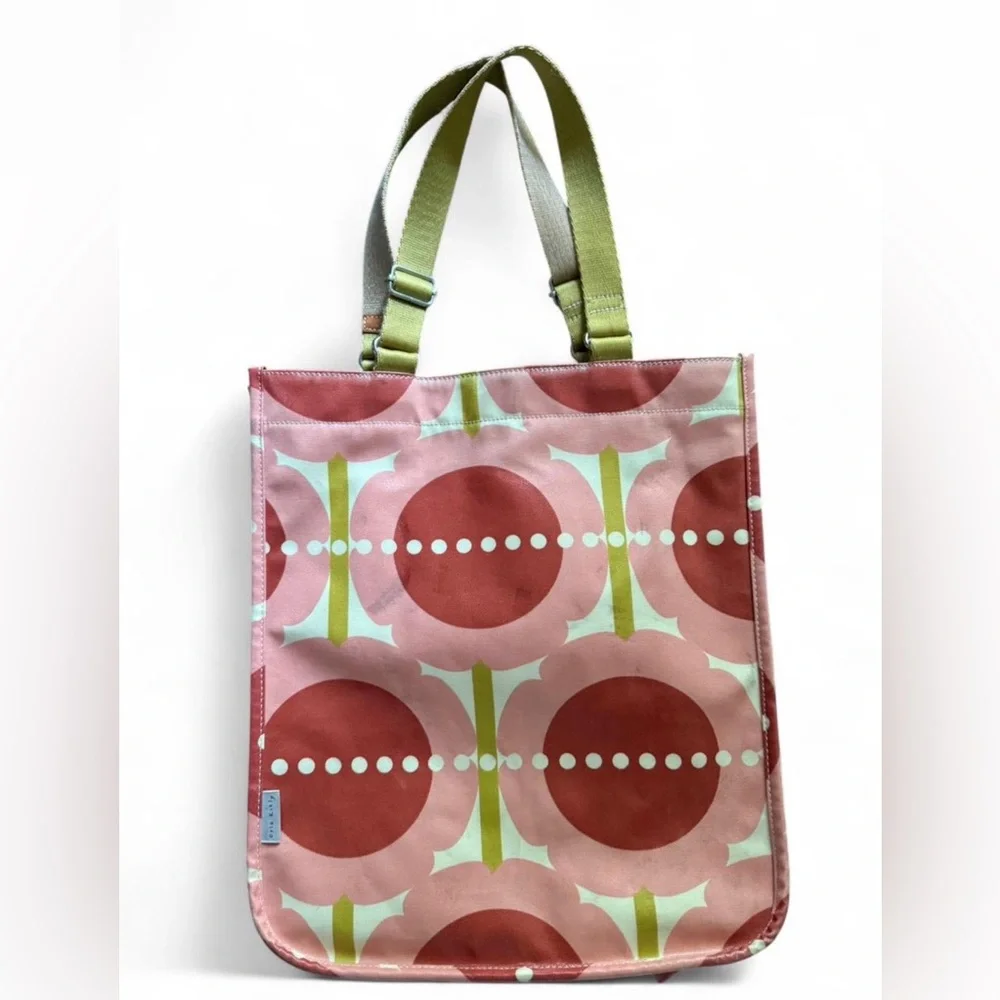 ORLA KIELY coated canvas tote in pink shadow floral design. RARE FIND! - Picture 1 of 7